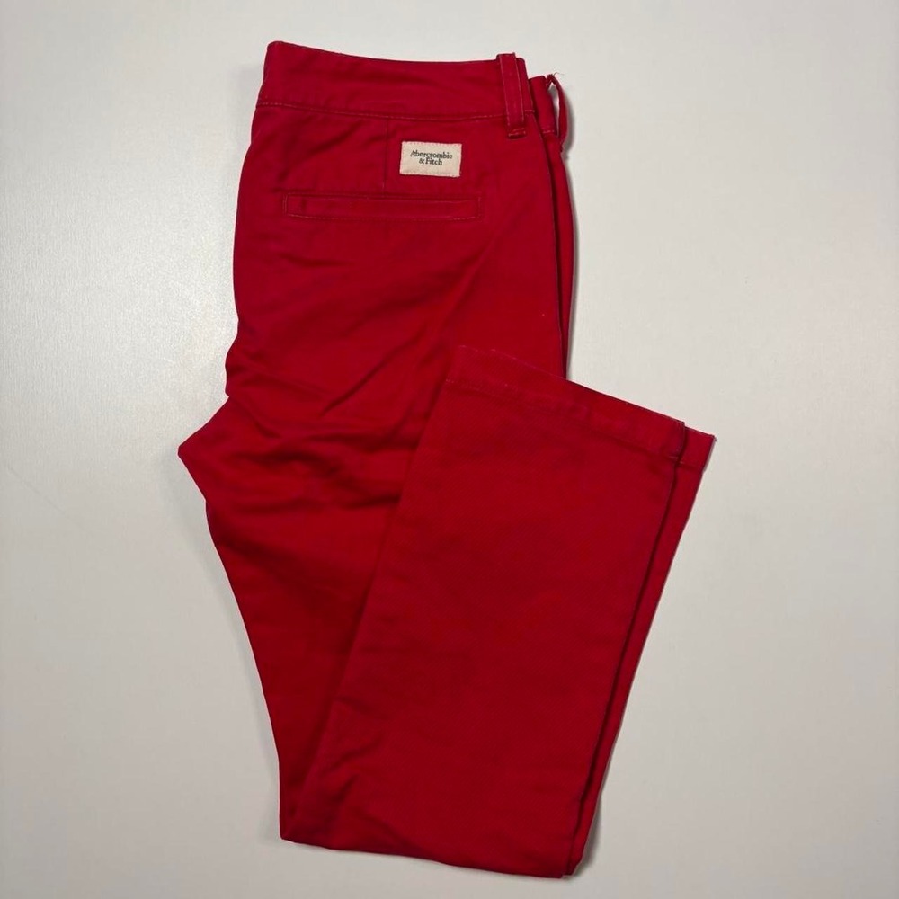 Vintage Abercrombie & Fitch Red Chino Pants - W32 L30